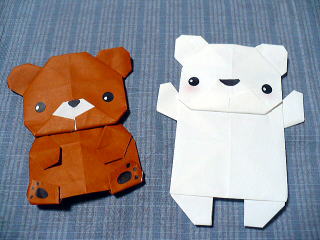 折り紙 動物 熊